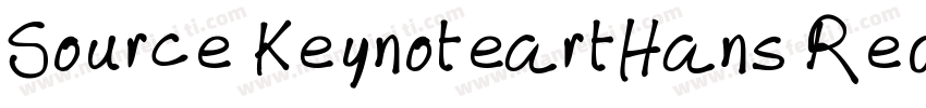 Source KeynoteartHans Reqular字体转换